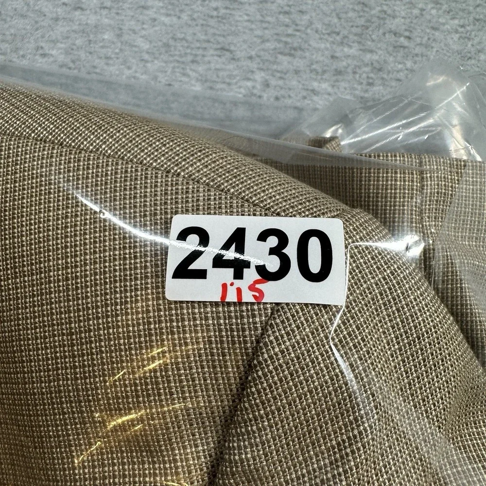 Polo University Ralph Lauren Vintage Silk/Wool Sport Coat Blazer 44R Beige NOTE